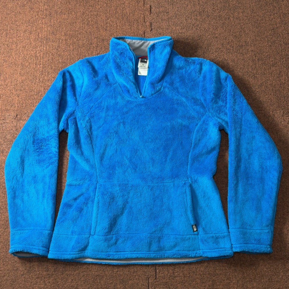 The North Face Osito Quarter Zip Fleece Pullover Women's Medium Kangaroo Pocket
